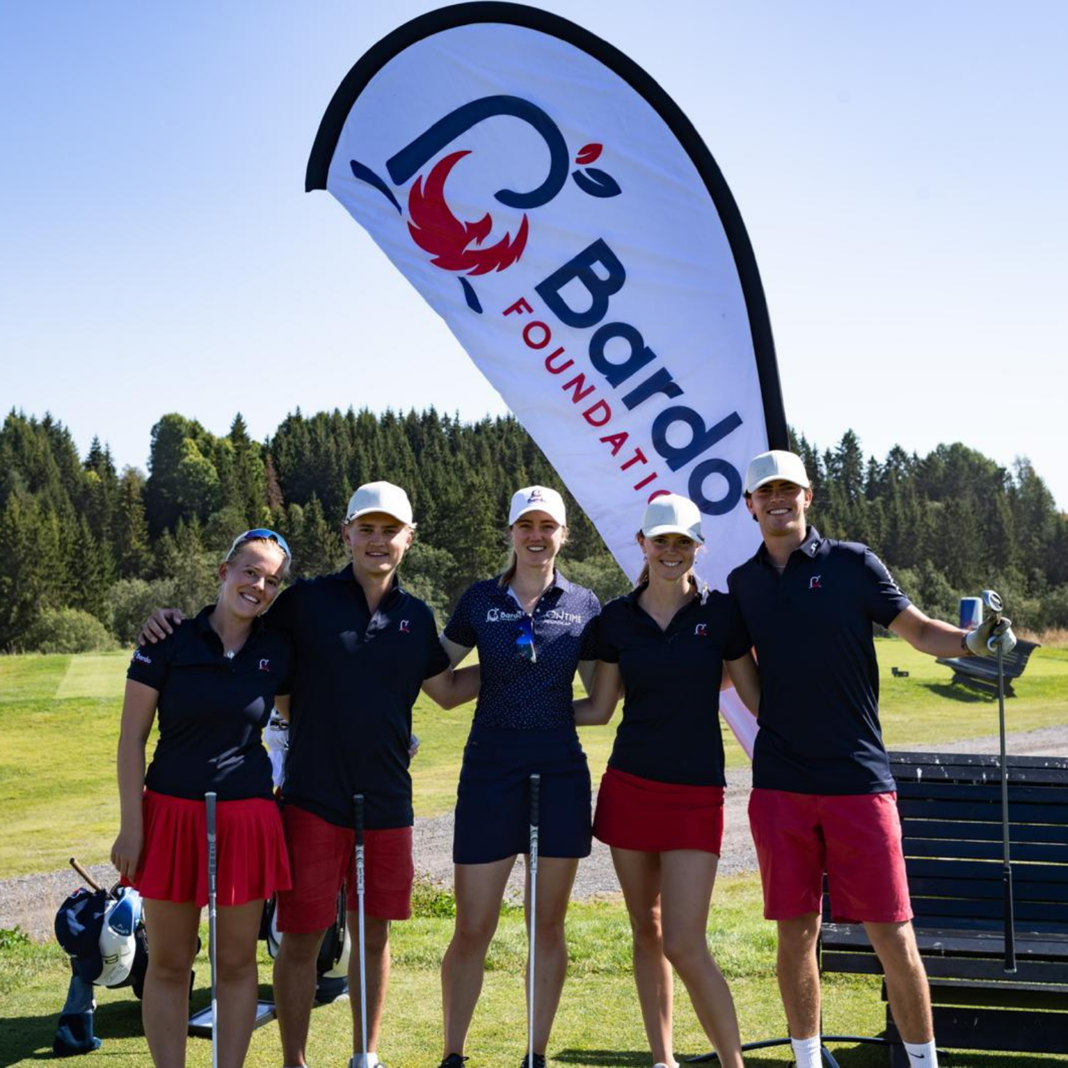 Team Bardo members fundraising for osteosarcoma research through the Bardo Open