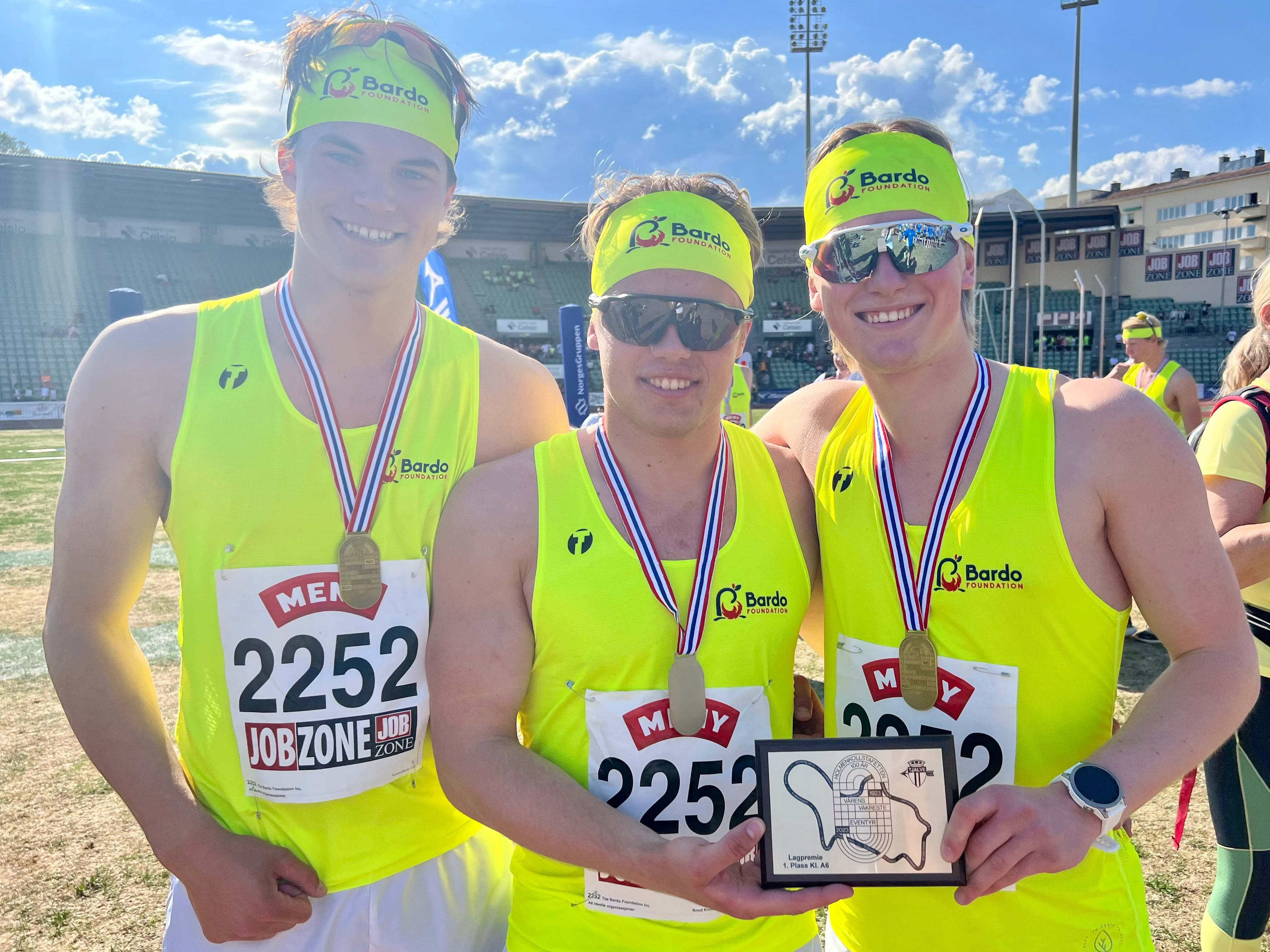 Bardo Running Club members fundraising for osteosarcoma through running and community initiatives